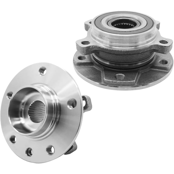 Detroit Axle - 2pc Front Wheel Bearing Hubs for Jeep Compass Renegade Fiat 500X, Wheel Bearing and Hubs Assembly Replacement