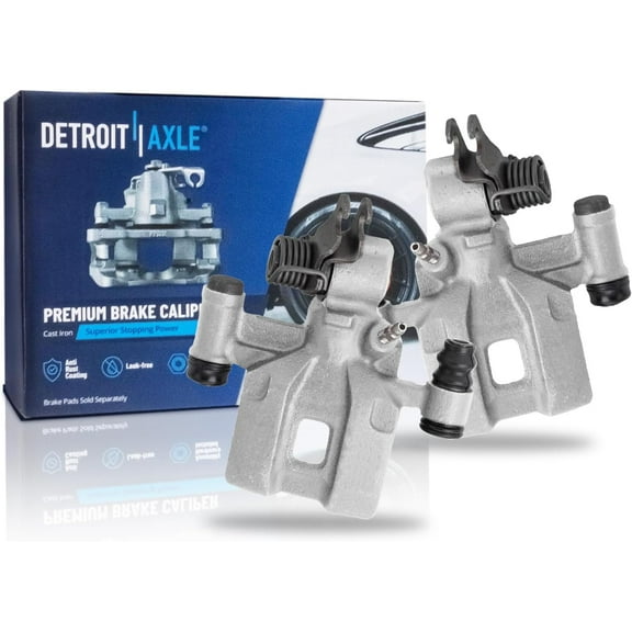 Detroit Axle - 2pc Rear Brake Calipers for Ford 1989-1992 Probe 1988-1992 Mazda 626 MX-6, Disc Brake Calipers Assembly 1990 1991 Replacement