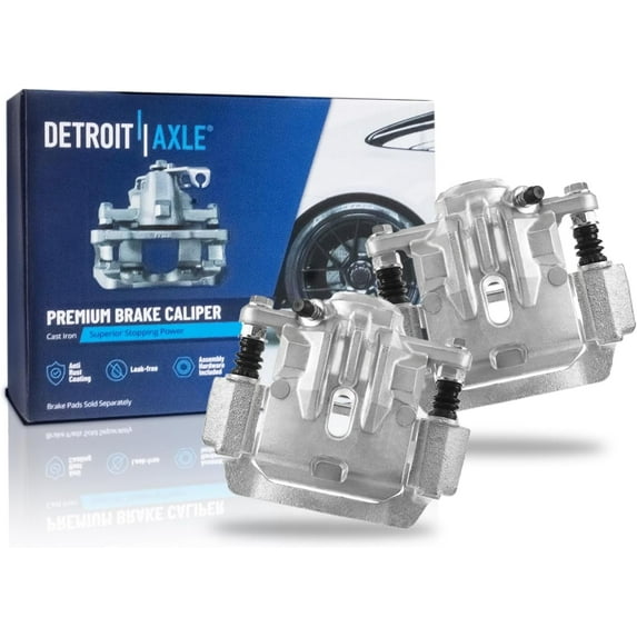 Detroit Axle - 2pc Rear Brake Calipers for Subaru Forester Crosstrek Impreza XV Crosstrek Brake Calipers with Brackets Replacement