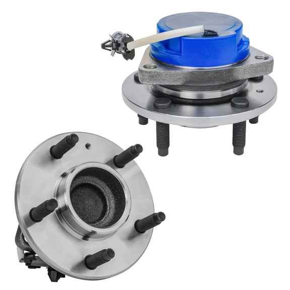 Detroit Axle - 2pc Wheel Bearing Hubs Front for Cadillac CTS STS, Rear for Buick Terraza Chevrolet Uplander Pontiac Montana Saturn Relay, 2 Wheel Bearing and Hubs Assembly Replacement