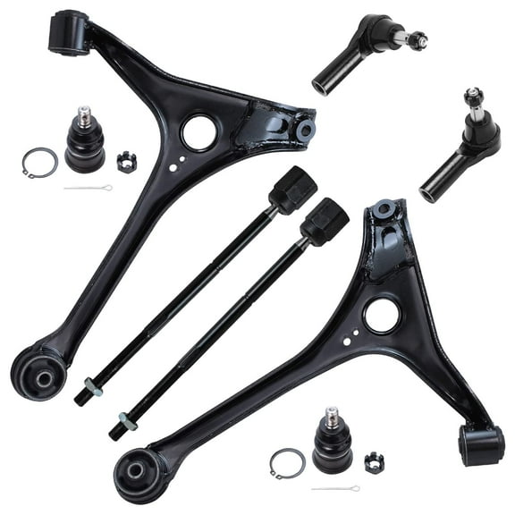 Detroit Axle - 3.0L Front End Kit for 1998-2007 Ford Taurus Mercury Sable 2 Lower Control Arms 2 Lower Ball Joints 4 Inner Outer Tie Rods 1999 2000 2001 2002 2003 2004 2005 2006 Replacement