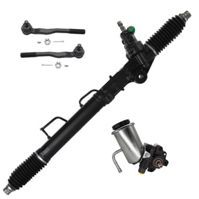 Detroit Axle - 3.4L Rack and Pinion Kit for 1996-2002 Toyota 4Runner 1997 1998 1999 2000 2001 Rack and Pinion Assembly Power Steering Pump with Reservoir Front Outer Tie Rods