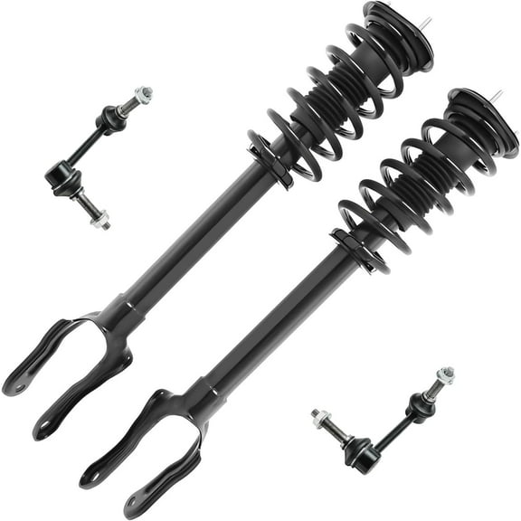 Detroit Axle - 3.6L Front Struts Sway Bars for 2011-2015 Grand Cherokee Dodge Durango, 2012 2013 2014 Struts with Coil Spring Assembly Sway Bar End Links Replacement Suspension Kit