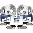 thumbnail image 1 of Detroit Axle - 6.2L Brake Kit for 2010 2011 2012 2013 2014 2015 Chevy Camaro, Disc Brake Rotors Ceramic Brakes Pads w/ Hardware Replacement: 13.98" inch Front and 14.37" inch Rear Rotor, 1 of 5
