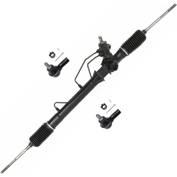 Detroit Axle - 3pc Front Rack and Pinion Kit for Honda Passport Isuzu Axiom Amigo Rodeo Sport, Complete Power Steering Rack and Pinion Assembly Outer Tie Rod Ends Replacement