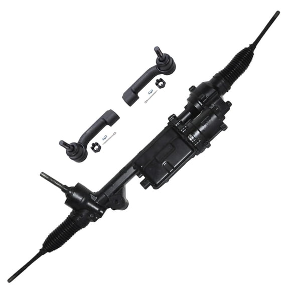 Detroit Axle - 3pc Rack & Pinion Kit for 2015-2020 Ford F-150, 1 Complete Power Steering Rack and Pinion Assembly Front Outer Tie Rod Ends 2016 2017 2018 2019 Replacement