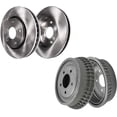 thumbnail image 1 of Detroit Axle - All (4) 261mm Front Disc Brake Rotors and Rear Brake Drums Replacement for 90-96 Buick Century - [90-91 Buick LeSabre] - 90-91 Cadillac Deville - [90-91 Pontiac Bonneville] - 4pc Set, 1 of 8