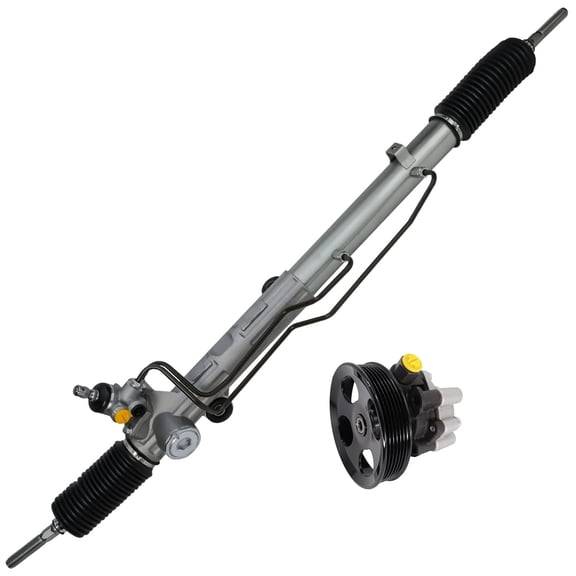 Detroit Axle - 4.7L Rack and Pinion Kit for 2000-2006 Toyota Tundra 2001-2007 Sequoia 2002 2003 2004 2005 Rack and Pinion Assembly Power Steering Pump with Pulley Replacement