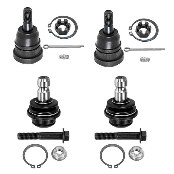 Detroit Axle - 4 Front Ball Joints for 2004-2015 Nissan Titan, 2005-2015/2017-2019 Armada, 2004-2013 Infiniti QX56, Upper and Lower Suspension Ball Joints Replacement