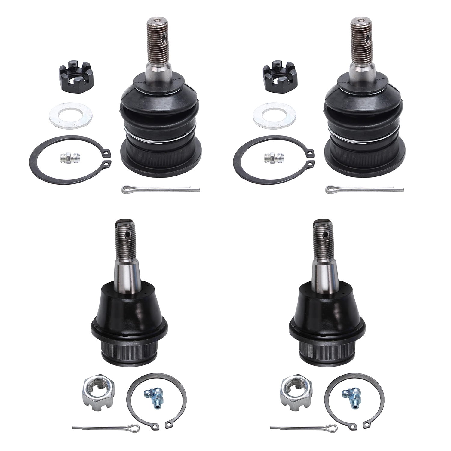 Detroit Axle - 4 Front Ball Joints for 2006-2012 Dodge Ram 1500 2007 2008 2009 2010 2011 Upper & Lower Ball Joints Replacement