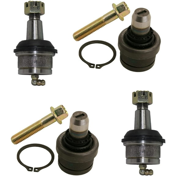 Detroit Axle - 4 Front Ball Joints for 2WD 1991-1994 Ford Explorer, 1989-1997 Ranger, Upper and Lower Ball Joints Replacement