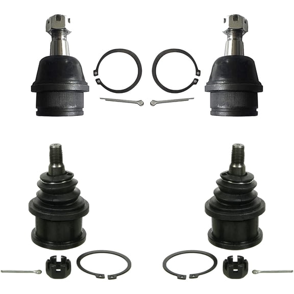 Detroit Axle - 4 Front Upper Lower Ball Joints for Ford F-150 F-250 Expedition Lincoln Navigator
