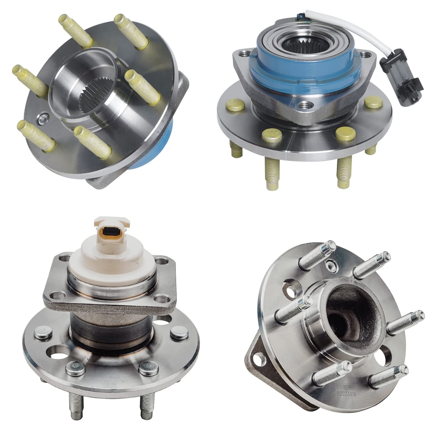 Detroit Axle - 4 Front & Rear Wheel Bearing Hubs for Chevy Uplander ...