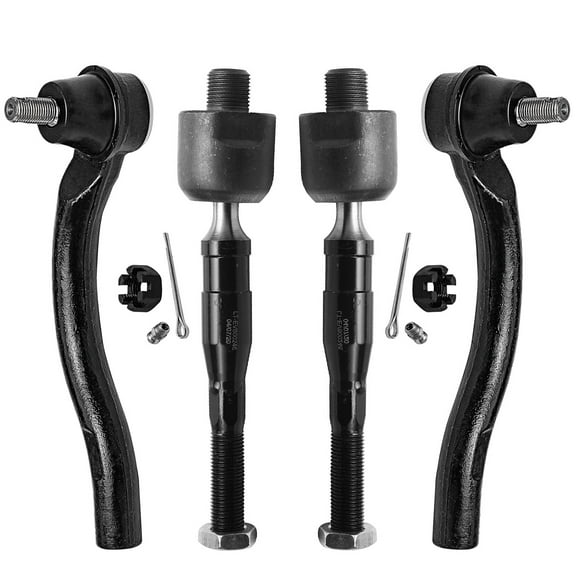 Detroit Axle - 4 Front Tie Rods for 1.8L 2006-2011 Honda Civic 2007 2008 2009 2010 Inner & Outer Tie Rod Ends Replacement
