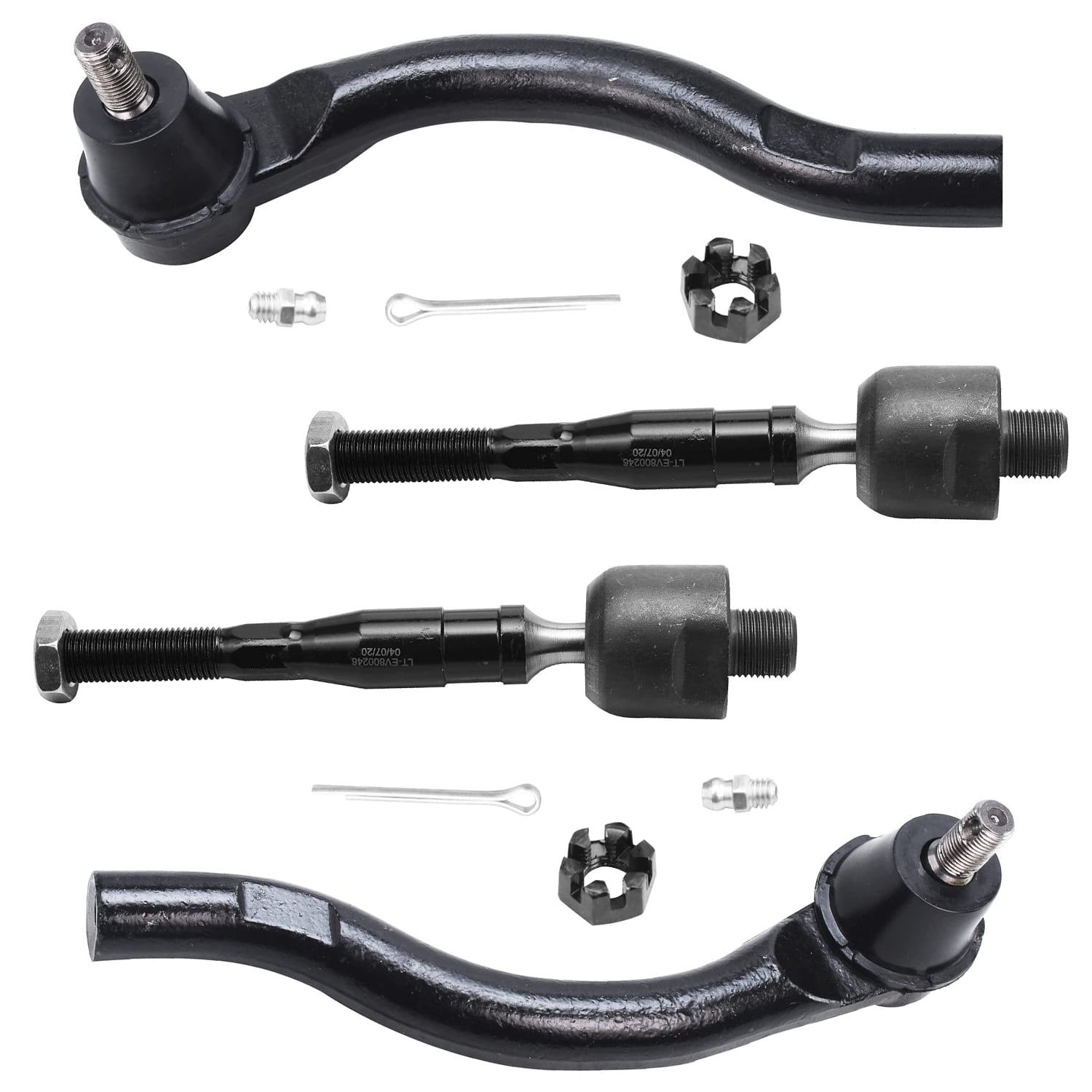 Detroit Axle 4 Front Tie Rods for 1.8L 20062011 Honda Civic 2007