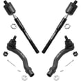 thumbnail image 1 of Detroit Axle - 4 Front Tie Rods for 2002-2003 Toyota Camry Lexus ES300 Inner & Outer Tie Rod Links Replacement, 1 of 6
