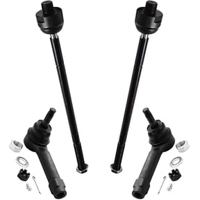 Detroit Axle - 4 Front Tie Rods for Chevy Venture Oldsmobile Silhouette Pontiac Montana Trans Sport Inner and Outer Tie Rods Replacement