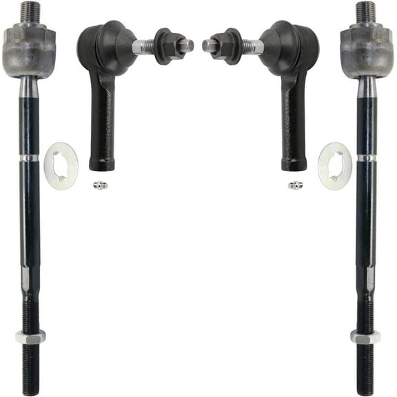 Detroit Axle - 4 Front Tie Rods for Ford Explorer Police Interceptor Sedan Utility Special Service Lincoln MKT 4 Tie Rods Replacement