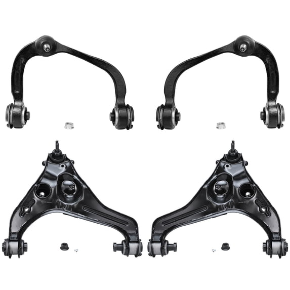 Detroit Axle - 4 Front Upper Lower Control Arms with Ball Joints Assembly for 2009-2013 Ford F-150 Expedition Lincoln Navigator 2010 2011 2012