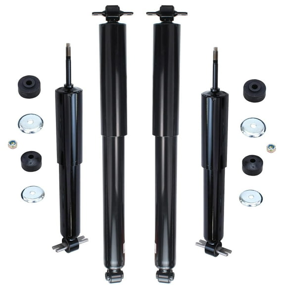 Detroit Axle - 4 Shock Absorbers for 03-22 Chevy GMC Express Savana 2500 3500 Shock Absorbers 2004 2005 2006 2007 2008 2009 2010 2011 2012 2013 2014 2015 2016 2017 2018 2019 2020 2021 Front Rear