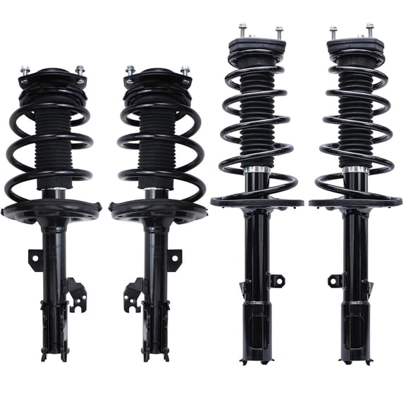 Detroit Axle - 4pc Struts for 2007-2011 Toyota Camry 2008-2012 Avalon 2007-2009 Lexus ES350 Complete Front Rear Struts with Coil Spring Replacement Suspension