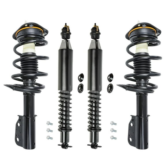 Detroit Axle - 4 Struts Shocks for 2000-2005 Buick LeSabre Bonneville DeVille 01-03 Aurora Complete Front Struts with Coil Spring Replacement Rear Struts Assembly Conversion Kit