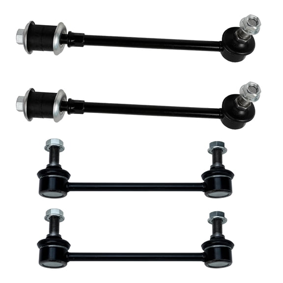 Detroit Axle - 4 Sway Bars for 1996-2004 Nissan Pathfinder Infiniti QX4 1997 1998 1999 2000 2001 2002 2003 Front & Rear Stabilizer Sway Bar End Links Replacement