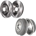 thumbnail image 1 of Detroit Axle - 4PC Front Disc Brake Rotors and Rear Brake Drums for 2005-2006 Chevy Equinox - [2002-2007 Saturn Vue] - 2006 Pontiac Torrent, 1 of 2