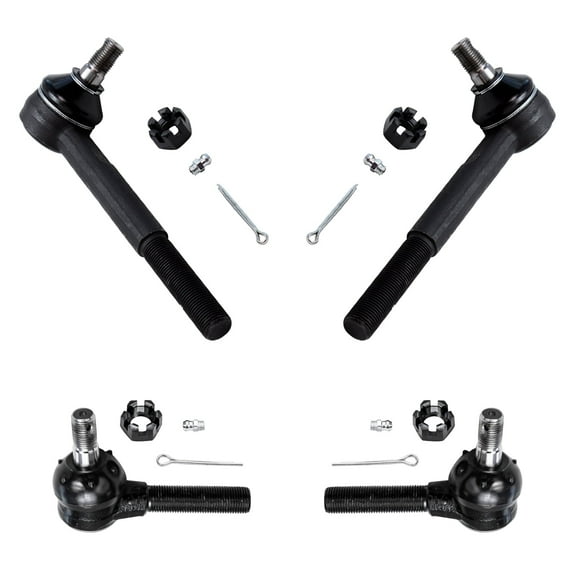 Detroit Axle - 4PC Front Inner and Outer Steering Tie Rod End Links for 1979-1990 1991 1992 1993 1994 1995 Toyota Pickup RWD Models Rear Wheel Drive ONLY