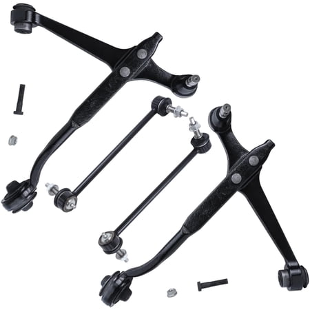 Detroit Axle - 4PC Front Lower Control Arms w/Ball Joints and Sway Bar Links for 1999 2000 2001 2002 2003 Ford Windstar