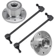 thumbnail image 1 of Detroit Axle - 4PC Front Wheel Bearings and Hubs w/Sway Bar Links Replacement for 2011 2012 2013 2014 2015 Volvo S60 - [2007-2015 S80] - 2008-2010 V70 - [2010-2015 XC60] - 2008-2015 XC70 - [2015 V60], 1 of 7