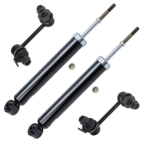 Detroit Axle - 4PC Rear Shock Absorbers w/Sway Bars for 2003 2004 2005 2006 2007 2008 Infiniti FX35 FX45