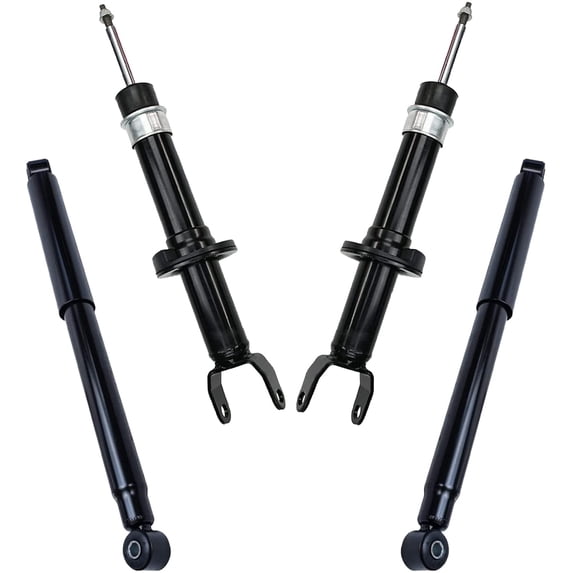 Detroit Axle - 4WD 4PC Front & Rear Shocks Absorbers Assembly for 2006 2007 2008 Dodge Ram 1500 5-Lug Only