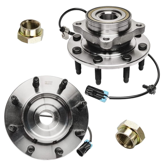 Detroit Axle - 4WD 8 Lug Front Wheel Bearings CV Axle Hub Bolts Replacement for Chevy Avalanche, Silverado, Suburban, GMC Sierra, Yukon (HD 2500, 3500, 4WD Models) Fits select: 2003-2005 HUMMER H2