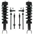 thumbnail image 1 of Detroit Axle - 4WD 8pc Front Struts Kit for 2009-2012 Dodge Ram 1500, Complete 2 Struts with Coil Spring 2 Sway Bar Links 4 Tie Rods 2010 2011 Replacement Ready Struts Shocks Assembly, 1 of 7