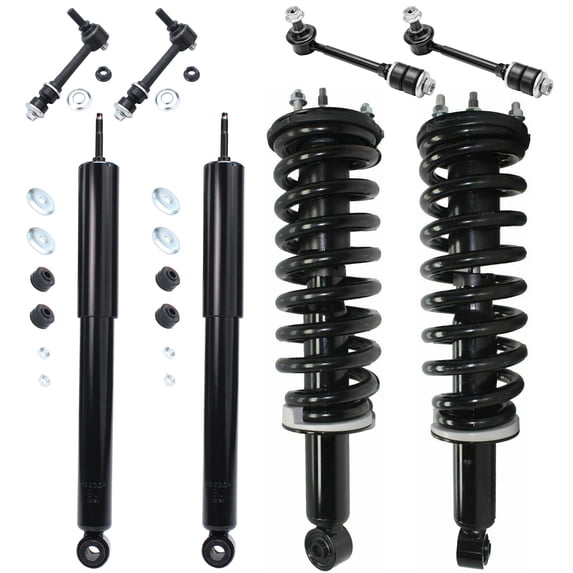 Detroit Axle - 4WD 8pc Struts Shocks Kit for V6 1996-2002 Toyota 4Runner Complete 2 Struts w/Coil Spring 2 Shock Absorbers 4 Front Rear Sway Bar Links 1997 1998 1999 2000 2001 Replacement Struts