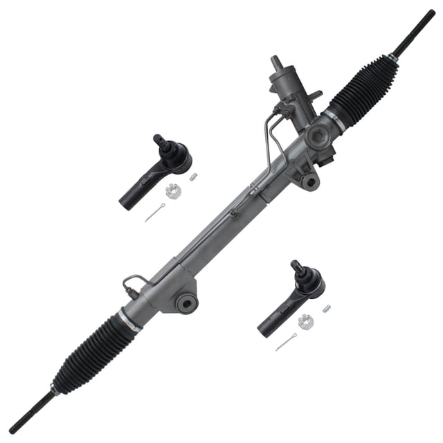 Steering Rack And Rods Detroit Axle - 4WD Complete Power Steering Rack & Pinion Outer Tie Rods ...