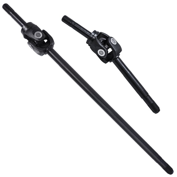 Detroit Axle - 4WD Front U-Joint Axle Shafts for 1999-2004 Ford F-250 F-350 F-450 F-550 Super Duty 2000-2005 Excursion [Dana 60 Axle], U-Joint Axle Shafts Assembly