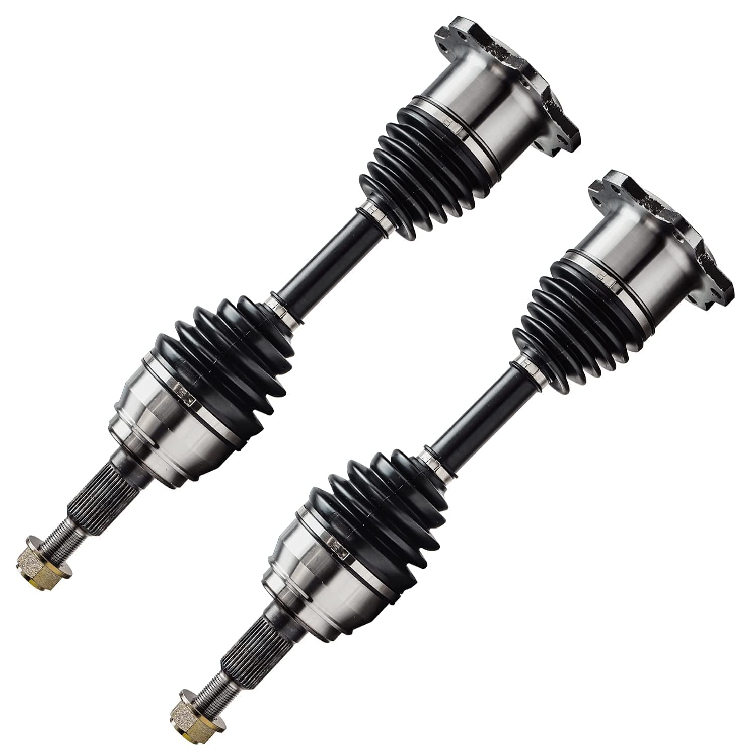 Detroit Axle - 4WD Front 2pc CV Axles for Chevy Silverado GMC Sierra Yukon XL Suburban 1500 K1500 K2500 Pickup Suburban Blazer Tahoe Cadillac Escalade ESV EXT, CV Axle Drive Shafts Replacement