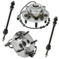 thumbnail image 1 of Detroit Axle - 4WD Front 4pc Wheel Bearing Hubs Kit for 2002-2005 Dodge Ram 1500, 2 Wheel Bearing & Hubs Assembly 2 Sway Bars 2002 2003 2004 2005 Replacement, 1 of 7