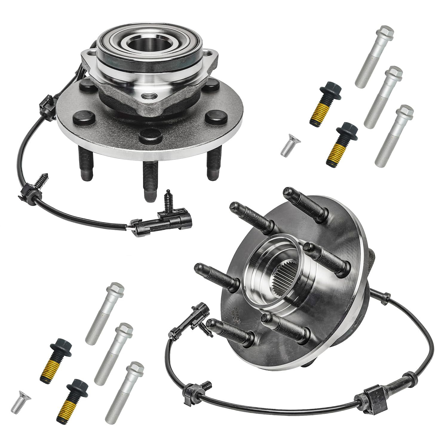 Front Wheel Bearing Size A-Premium Hub Assembly Compatible With 4wd Chevy Tahoe Silverado 1500 Suburban M 1004514 - Foto 2