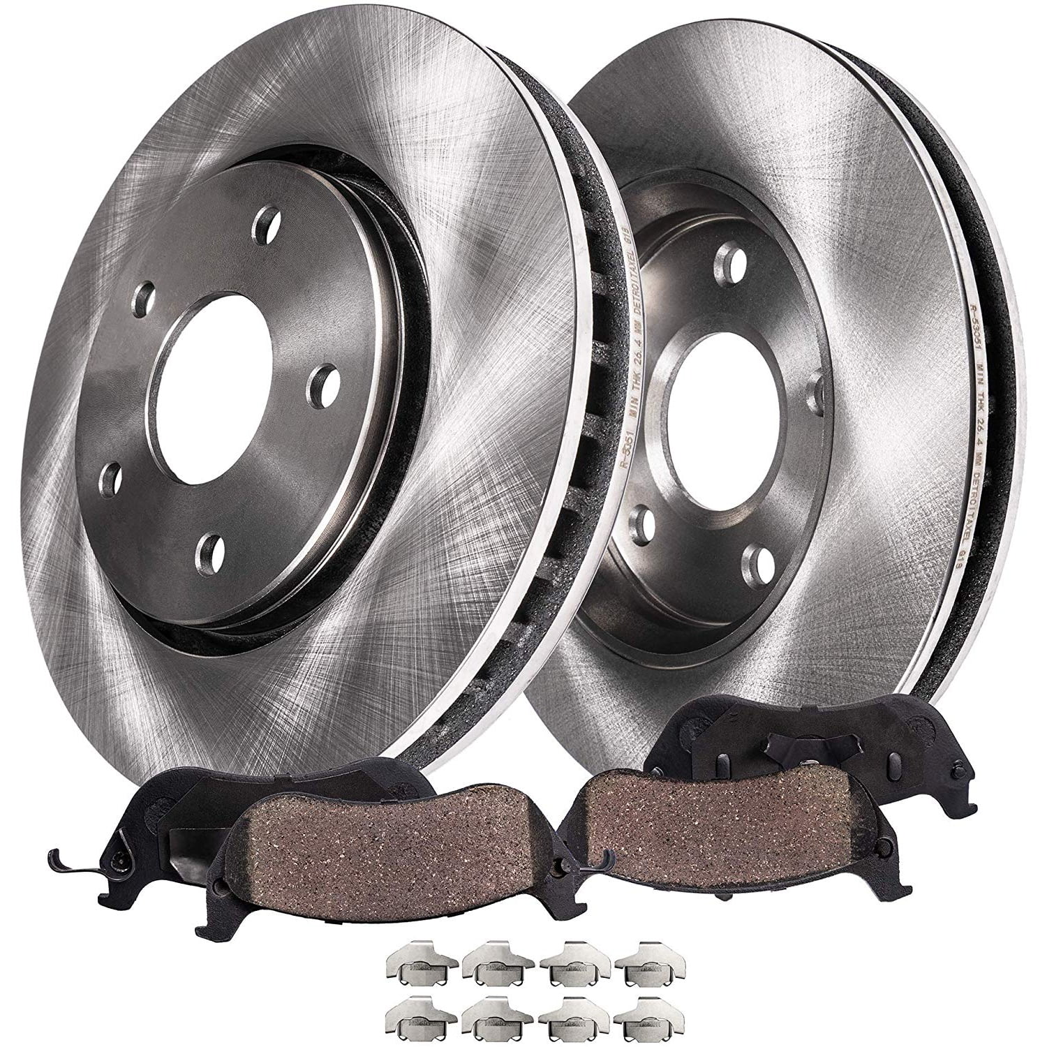 Detroit Axle 4WD Front Brake Kit for 9703 Ford F150, Replacement 1997 1998 1999 2000 2001