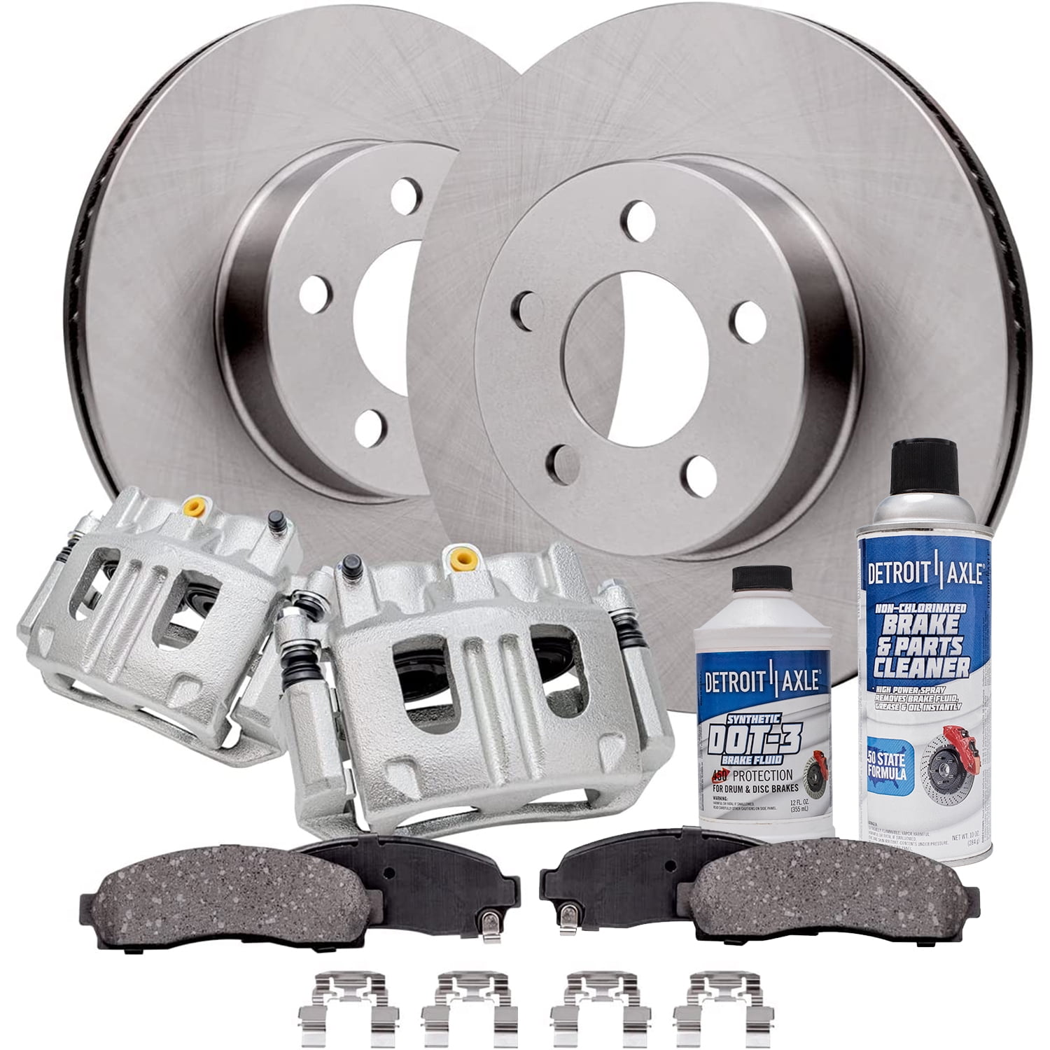Ford Ranger Rotor Replacement Detroit Axle - 4WD Front Brakes and Rotors Brake Pads Brake Calipers ...