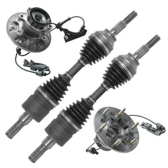 Detroit Axle - 4WD Front CV Axle Shafts Wheel Hub Bearings Replacement for 2004-2008 Chevrolet Colorado GMC Canyon Isuzu i-370 i-350