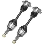 Detroit Axle - 4WD Front CV Axle Shafts for Chevy GMC Silverado Sierra Suburban Yukon XL 1500 Tahoe Avalanche Cadillac Escalade ESV EXT 6 Lugs CV Axle Shafts Assembly Pair Replacement