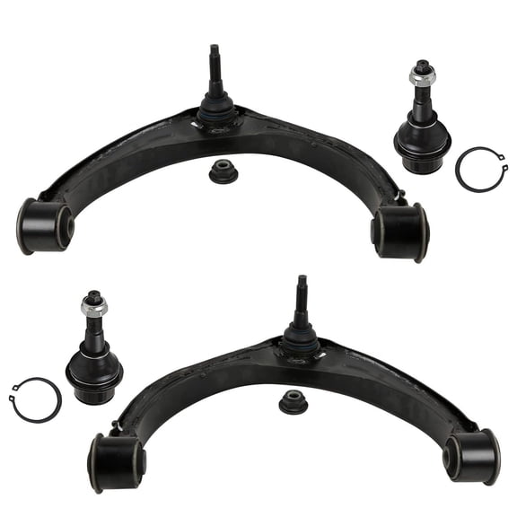 Detroit Axle - 4WD Front End Kit for 2009-2010 Dodge Ram 1500, 2011-2018 Ram 1500 2019-2024 1500 Classic, 2 Upper Control Arms with Ball Joint 2 Lower Ball Joints- 4pc Set