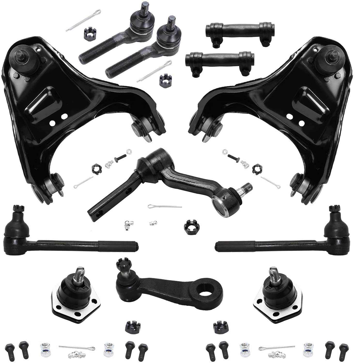 Detroit Axle - 4WD Front End 12pc Suspension Kit For Chevy Blazer S10 ...