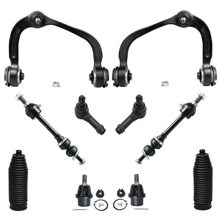 Detroit Axle - 4WD Front End Kit for 05-08 Ford F-150 Lincoln Mark LT 2 Upper Control Arms w/Ball Joints 2 Sway Bar Links 2 Lower Ball Joints 2 Outer Tie Rods 2 Boots 2006 2007 Replacement