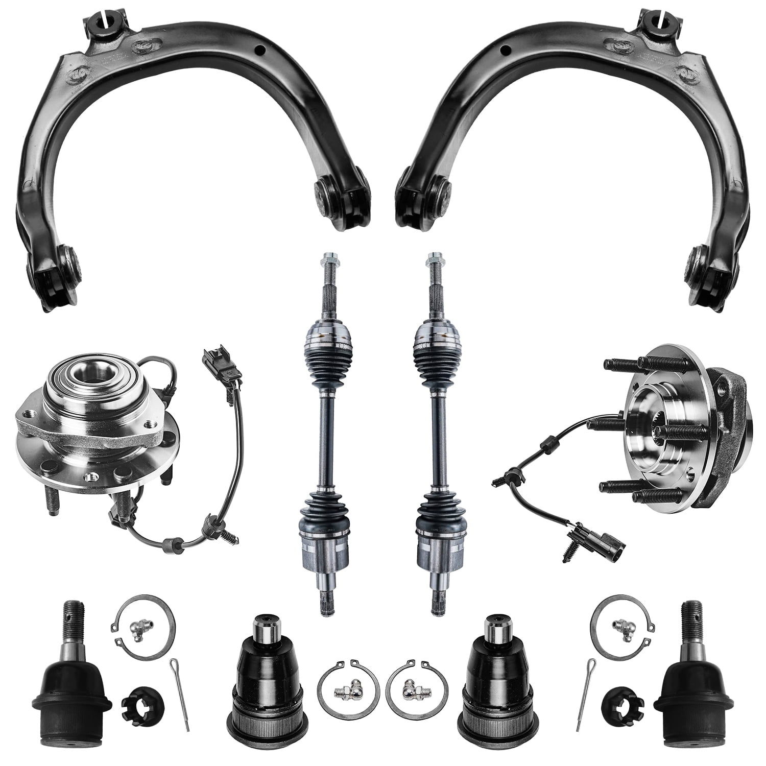 Detroit Axle 4WD Front End Kit for Chevy Trailblazer GMC Envoy Buick Rainier Isuzu Ascender