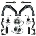 thumbnail image 1 of Detroit Axle - 4WD Front End Suspension Kit for Nissan Frontier Pathfinder Xterra, 2 Wheel Bearing Hubs 2 Upper Control Arms 2 Lower Ball Joints 4 Tie Rods 2 Sway Bars 2 Boots Replacement - 14pc, 1 of 8